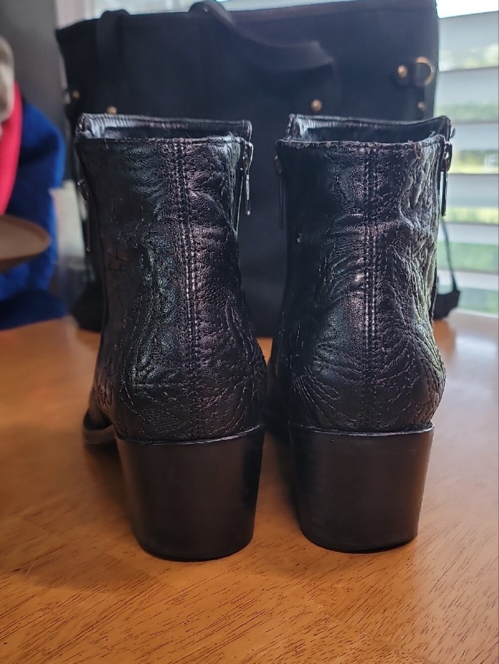 Free People "Barclay" Embroidered Ankle Boots from the FP Collection. - Picture 3 of 14